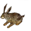 The Brown Rabbit is a gold miniature from the Gift of the Traveler.