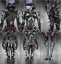 Screenshot Necromancer Elite Kurzick armor f dyed White.jpg