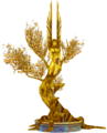 Golden statue of Melandru.