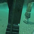 A pillar seen in the Underworld and the Cathedral of Flame which features the runes with the eye-like symbol.