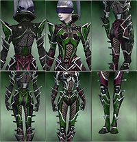 Screenshot Necromancer Elite Kurzick armor f dyed Green.jpg