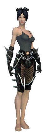 Necromancer Elite Kurzick armor f black front arms legs.jpg