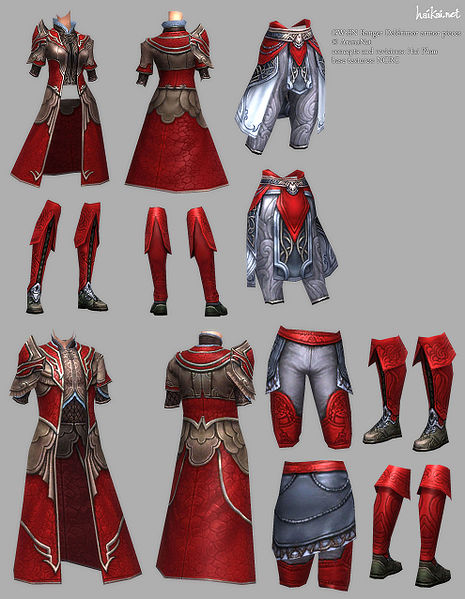File:"GW-EN Ranger Deldrimor armor pieces" concept art.jpg