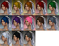 Female headpiece dye chart