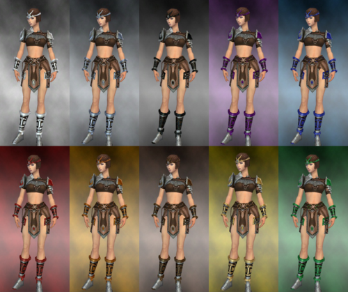 Female warrior Gladiator armor dye chart.png
