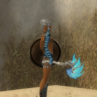 Icy Bladed Axe: Dyed Silver