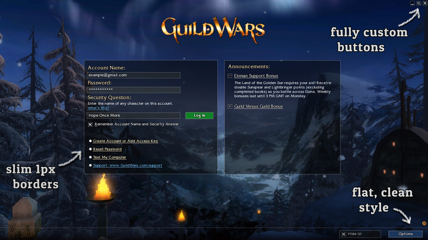 Support bonus. /Guild create name optional.