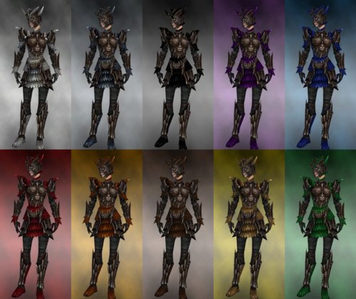 Female warrior Elite Dragon armor dye chart.png