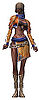 Xandra wearing Turtle Clan armor