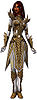 Hayda wearing Deldrimor armor