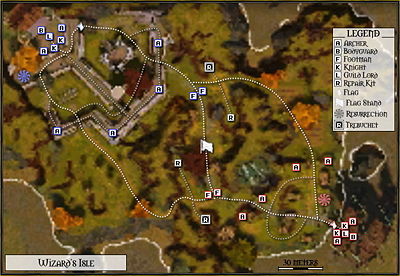Wizard's Isle map