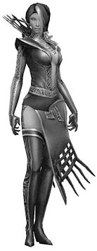 Livia brotherhood armor B&W.jpg