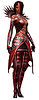 Livia wearing Deldrimor armor
