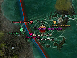 Unwaking Waters (explorable area) bosses map.jpg