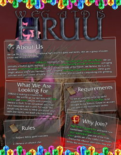 Current guild recruitment flyer.