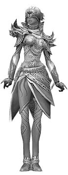 Xandra Deldrimor armor B&W.jpg