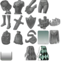 Female inventory icons
